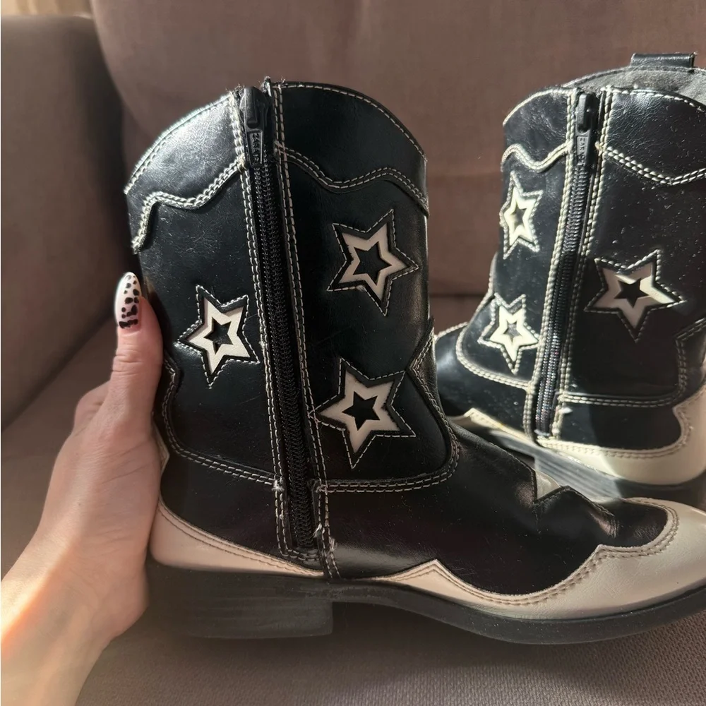 Zara Kids Cowboy Boots, EU 34 / US 3